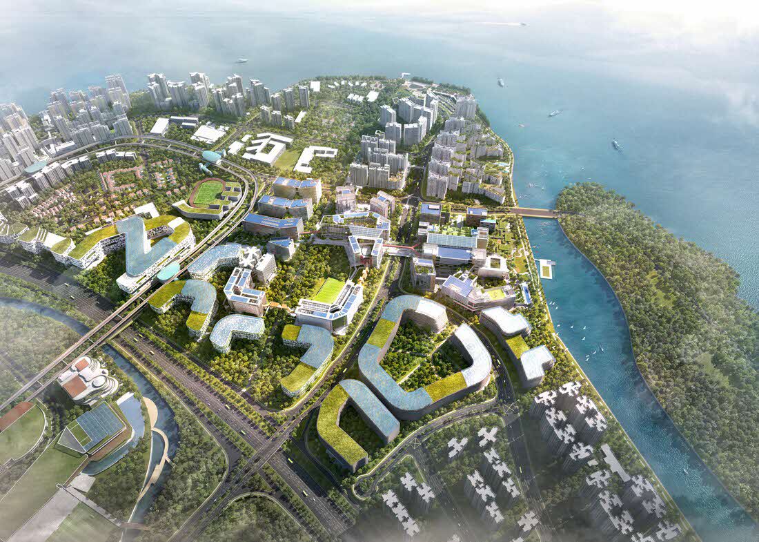 Fig 1: Aerial view of PDD, Singapore's first smart district. Photo credit: JTC